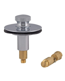 Ezflo Bathtub Drain Stopper Lift And Turn Tub Drain Replacement With Rubber Seal 38 Inch Brass Stem Chrome Plated 35255