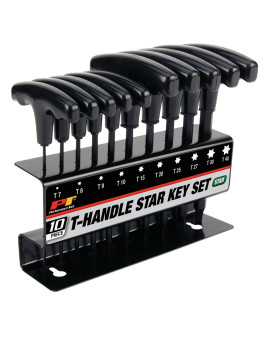 Performance Tool W80276 10Piece Star Thandle Allen Wrench Set Long Arm Hex Key Wrench Set