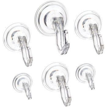 Idesign Hooks Set Of 6 Clear 6 Count