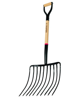 Truper 33570 Tru Pro Ensilage Fork 10Tine Forged Steel Dhandle 30Inch Browna