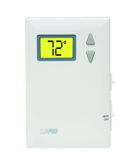 Lux Pro Psd010B Mechanical Nonprogrammable Thermostat 1 Heat Only Without Fan Batteries Included