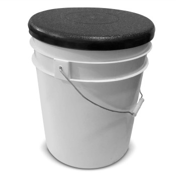 Black Bucket Lid Seat For 5 Gallon Bucket By Bucket Lidz