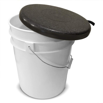 Black Bucket Lid Seat For 5 Gallon Bucket By Bucket Lidz