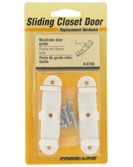 Primeline N 6760 1 In White Nylon Adjustable Bypass Door Guide 2 Pack