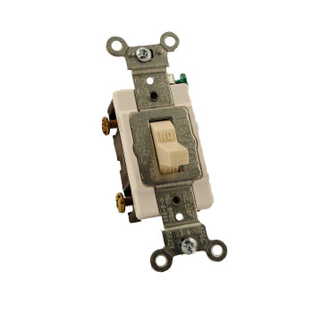 Leviton Cs1202T 20Amp 120277Volt Toggle Singlepole Ac Quiet Switch Commercial Grade Grounding Light Almond