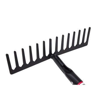 Bully Tools 92311 16Inch Level Head Rake With Fiber Glass Handle And 14 Steel Head Tines 60Inch