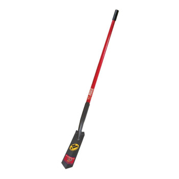 Bully Tools 92719 14Gauge 3Inch Trench Shovel With Fiberglass Long Handle