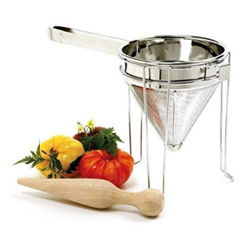 Norpro Stainless Steel 642 Chinois With Stand And Pestle Set 9 X 7 X 7