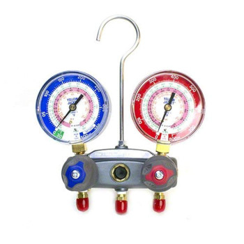 Yellow Jacket 49863 Manifold With Redblue Gauges Psi Scale R22404A410A Refrigerant