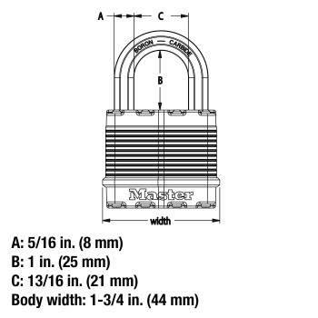 Master Lock M1Xt Magnum Heavy Duty Padlock With Key 2 Pack Keyedalike Silver