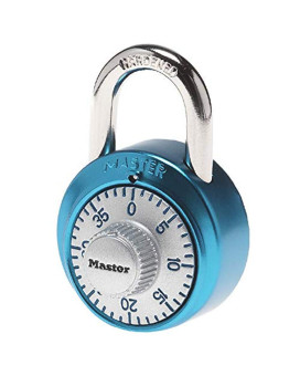 Master Lock 1561Dltblu Locker Lock Combination Padlock 1 Pack Light Blue