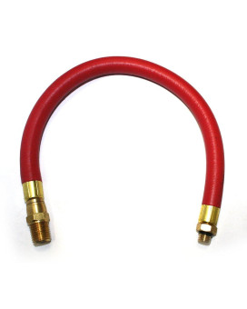 Interstate Pneumatics Tw100 Rubber Hose Whip Without Chuck 12 Inch Long