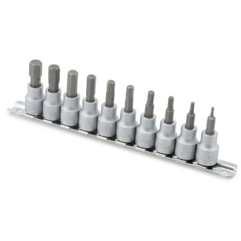 Titan 16134 38 Drive Metric Hex Bit Socket Set 10 Piece