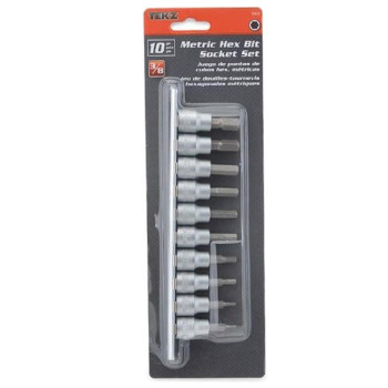 Titan 16134 38 Drive Metric Hex Bit Socket Set 10 Piece