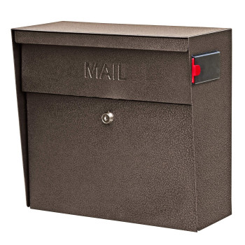 Mail Boss 7164 Metro Bronze High Capacity Wall Mounted Locking Security Mailbox