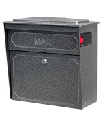 Mail Boss 7175 Townhouse Locking Security Wall Mount Mailbox Galaxy Medium