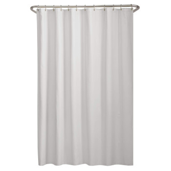 Maytex Microfiber Fabric Shower Curtain Liner 70In X 72In White