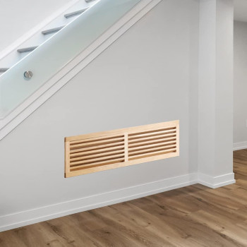 Welland Red Oak 32Inch Hardwood Register Cold Air Return Wall Vent