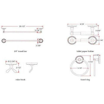 Designers Impressions Naples Series Oil Rubbed Bronze Towel Ring