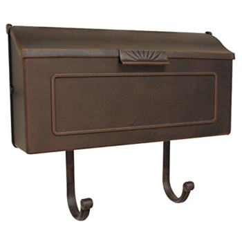 Shh-1006-Cp Horizon Horizontal Mailbox Decorative Aluminum Wall Mount Mailbox