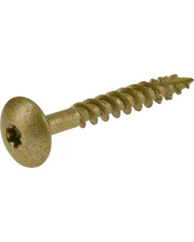 Power Pro 47867 Lag Screws 14 X 2 Star Drive Construction Lag Screws Rust Resistant Ceramic Coated Bronze 1Lb Box 50