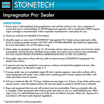 Stonetech Impregnator Pro Sealer 1 Quart32Oz 946Ml Bottle