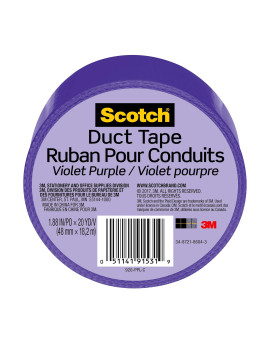 Scotch Duct Tape 188 In X 20 Yd Violet Purple 1 Roll 920Pplc