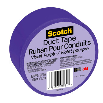 Scotch Duct Tape 188 In X 20 Yd Violet Purple 1 Roll 920Pplc