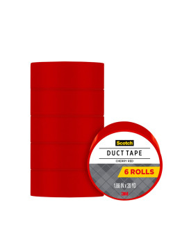 Scotch Duct Tape 188 In X 20 Yd Cherry Red 1 Roll 920Redc