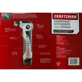 Craftsman 911818 Nextec 12Volt Lithiumlon Hammerhead Auto Hammer