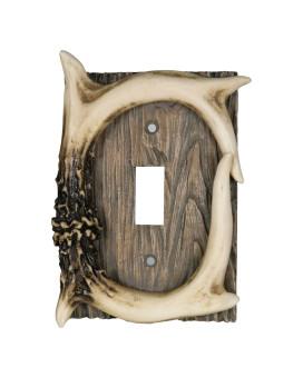 Rivers Edge Products Standard Light Switch Cover Plate Single Toggle Switch Polyresin Wall Plate Cover Handpainted Decorati