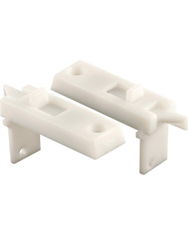 Primeline F 2642 Pair Spring Loaded Vinyl Replacement Part 11116 In Hole Center White Plastic Construction Tilt Latches