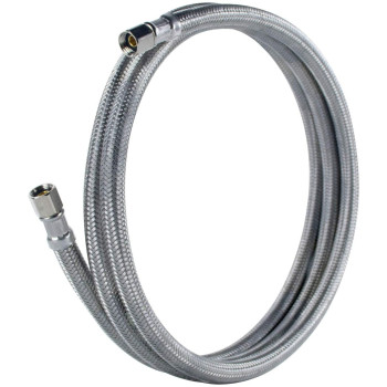 Certified Appliance Accessories Ice Maker Water Line 4 Feet Pvc Core With Premium Braided Stainless Steel