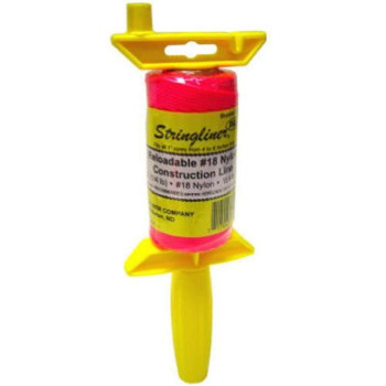 Stringliner Company Available 25162 Braided 250Feet Reloadable Line Reel Fluorescent Pink 250 Foot Pack Of 1 Multi