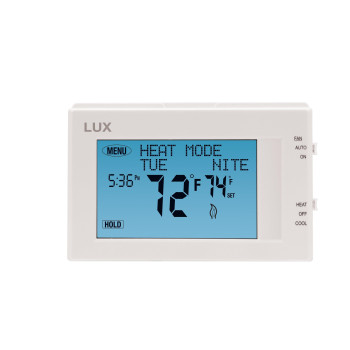 Lux Products Tx9600Ts Programmable Large Touchscreen Heating Cooling Thermostat White