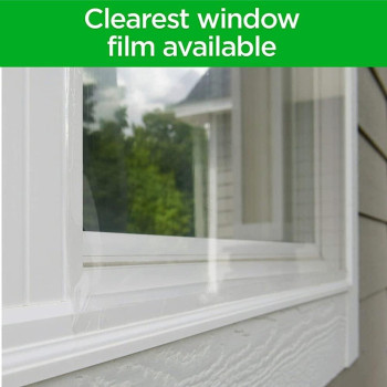 3M Outdoor Window Insulation Kit Clear Window Film For Heat And Cold 516 Ft X 7 Ft Covers Two 3 Ft X 5 Ft Windows