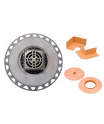 Schluter Kerdidrain Pvc Classic Shower Drain Kit With Integrated Bonding Flange Provides Drainage Solutions For Tiled Showers