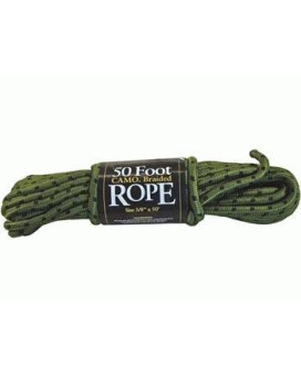 50Ft Camo Braided Utility Rope 38Inch Thick 120Lb Work Load