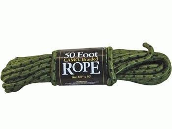 50Ft Camo Braided Utility Rope 38Inch Thick 120Lb Work Load