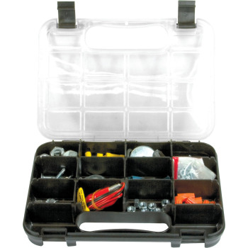 Performance Tool W5189 Durable Plastic Storage Organizer With Fullheight Dividers For Parts And Tools Flat Or Upright Storage