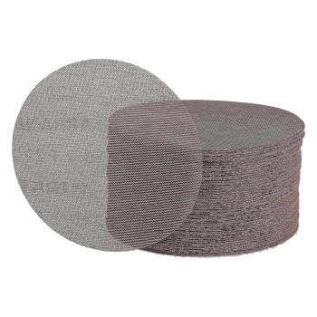 Mirka 9A241220 6Inch 220 Grit Mesh Abrasive Dust Free Sanding Discs Box Of 50 Discs Grey