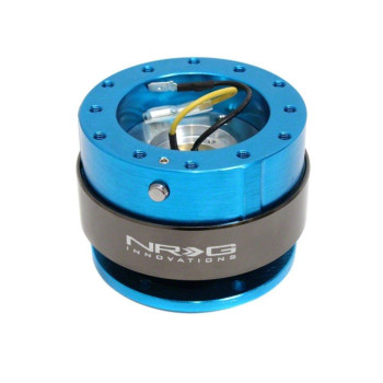 Nrg Innovations Gen 20 Steering Wheel Quick Release Adapter 6Hole With Mounting Bolts New Blue Bodytitanium Chrome Ring Nr