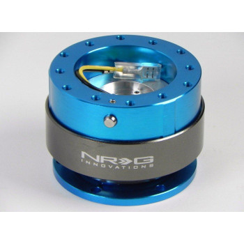 Nrg Innovations Gen 20 Steering Wheel Quick Release Adapter 6Hole With Mounting Bolts New Blue Bodytitanium Chrome Ring Nr