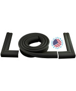 Kidkusion Extra Long Hearth Cushion Made In Usa Black 1433 Ft Of Padding Child Safety Edge And Corner Guard Baby Proo