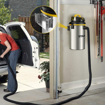 Stanley Wetdry Hanging Vacuum 45 Gallon 4 Horsepower Stainless Steel Tank