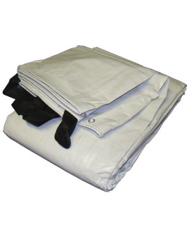 18 X 50 White Black Reversible Extra Heavy Duty Tarp