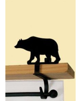 Wrought Iron Bear Curtain Shelf Brackets Approximately 4 34 In W X 7 12 In H X 5 12 In D Silhouette 5 In W X 3 18 In H Woo