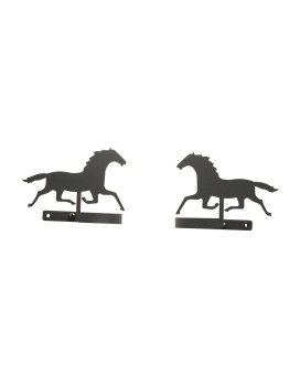 Wrought Iron Running Horse Tie Backs 5 In W X 3 12 In H