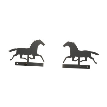 Wrought Iron Running Horse Tie Backs 5 In W X 3 12 In H