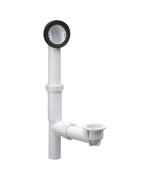 Design House 522458 Pvc Roughin Bath Drain Kit With Overflow Adjustable Height And Drain Depth 15W X 193H White